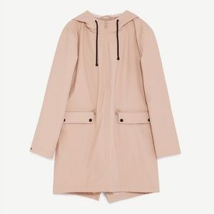Pink Zara Basic Raincoat